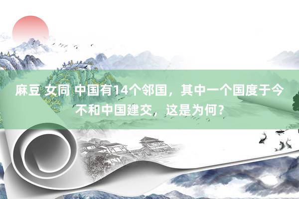 麻豆 女同 中国有14个邻国，其中一个国度于今不和中国建交，这是为何？