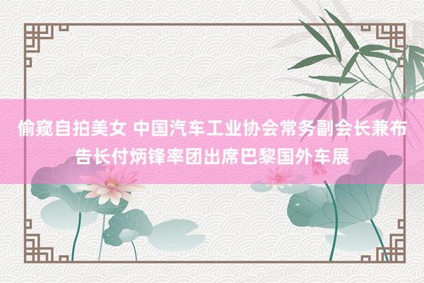 偷窥自拍美女 中国汽车工业协会常务副会长兼布告长付炳锋率团出席巴黎国外车展