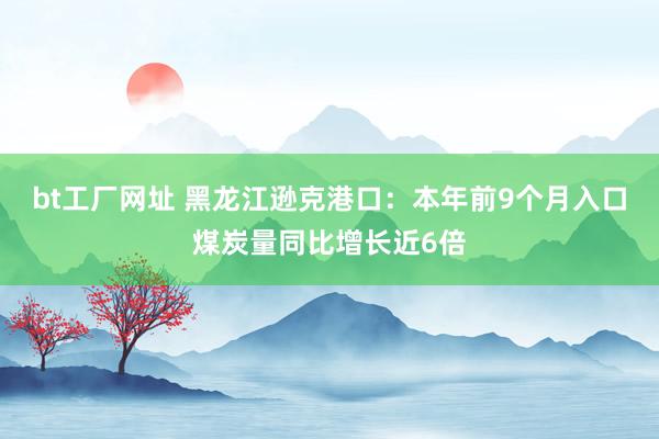 bt工厂网址 黑龙江逊克港口：本年前9个月入口煤炭量同比增长近6倍