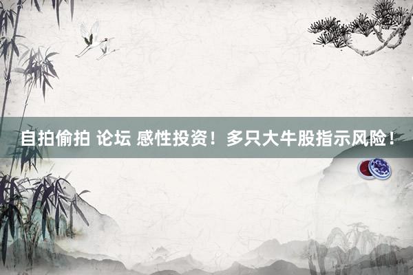 自拍偷拍 论坛 感性投资！多只大牛股指示风险！