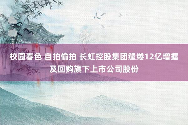 校园春色 自拍偷拍 长虹控股集团缱绻12亿增握及回购旗下上市公司股份